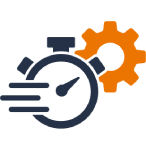 Ikona zegara i&nbsp;zębatki